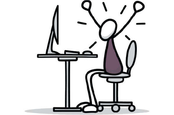 image of person excited about eLearning